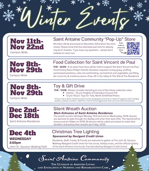 Join Us for Our Winter Events